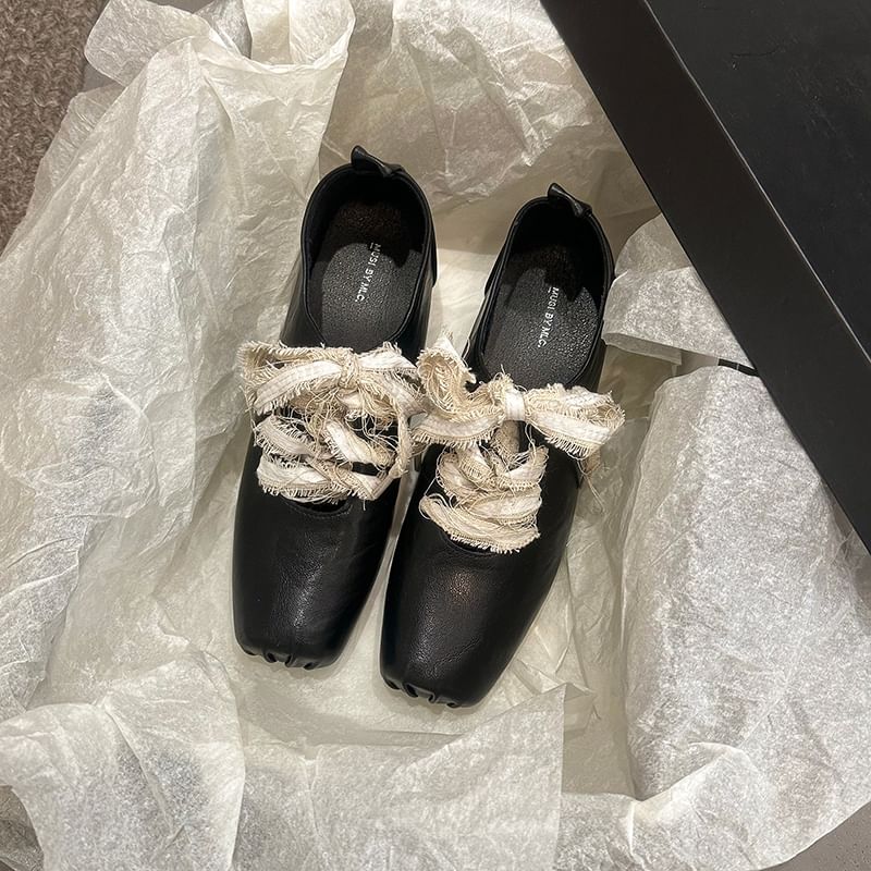 Lace-Ups Block Plain Heel