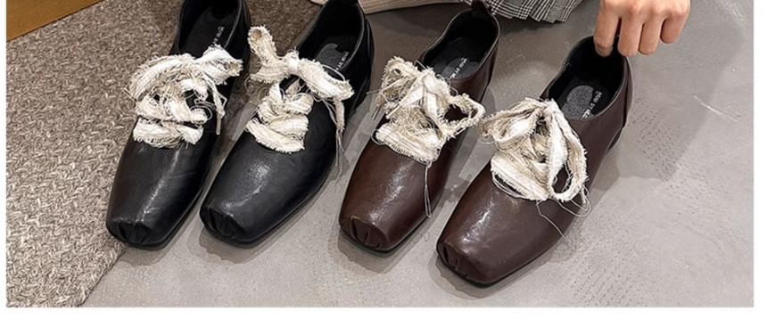 Lace-Ups Block Plain Heel