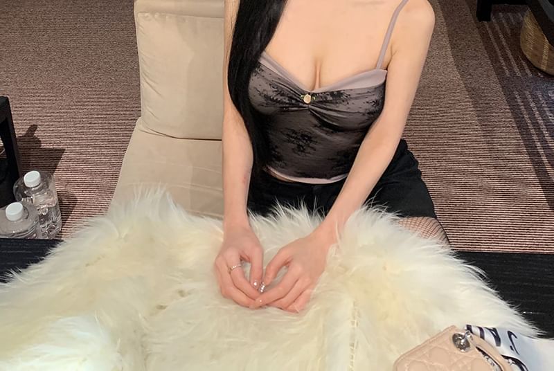 Camisole Top Lace Crop