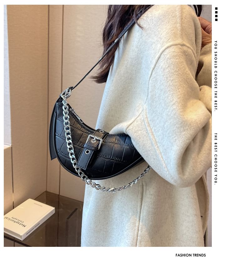 Print Bag Buckled Hobo Animal