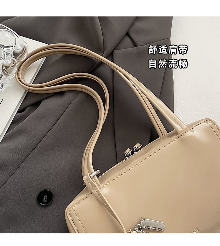 Faux Bag Leather Box Shoulder