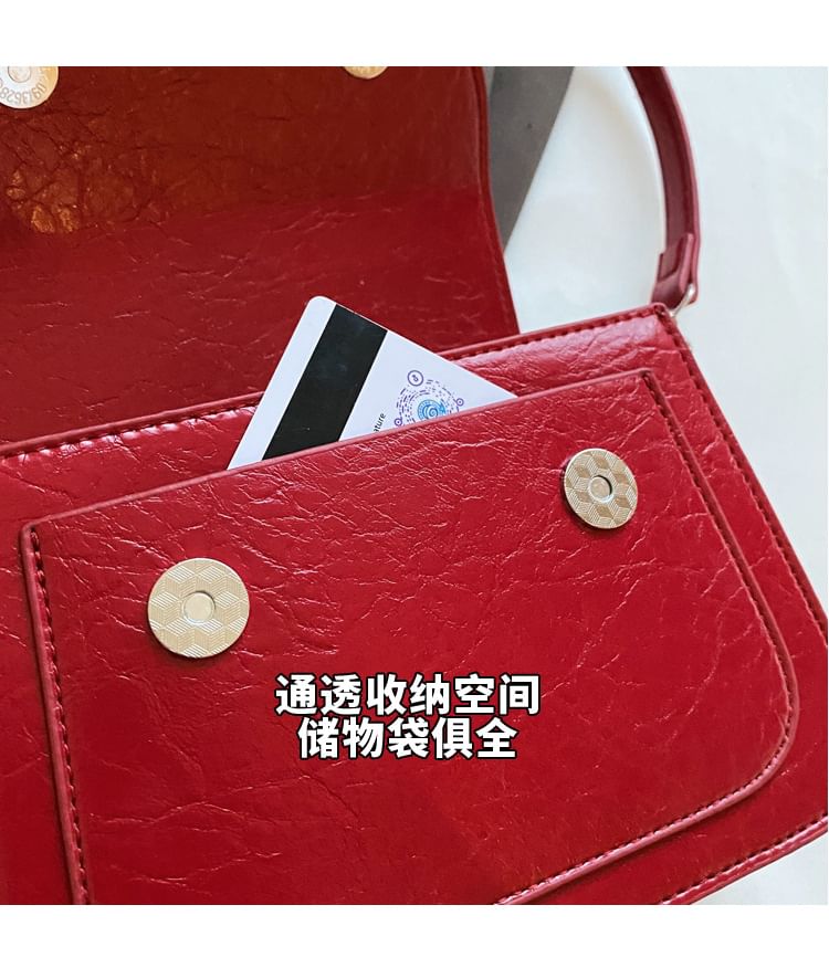 Bag Flap Accent Bow Crossbody