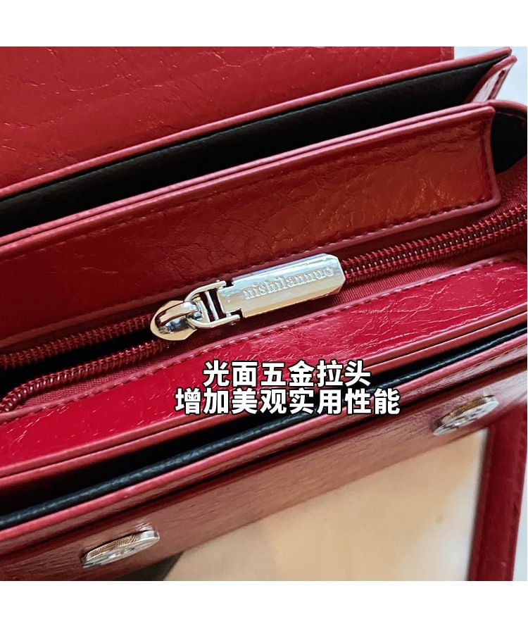 Bag Flap Accent Bow Crossbody