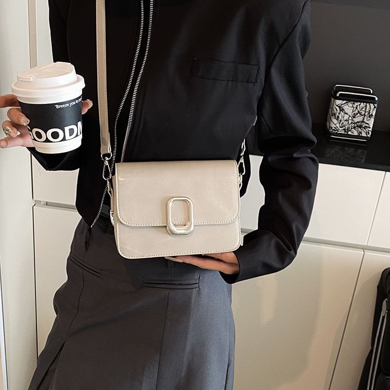 Leather Crossbody Faux Bag Flap