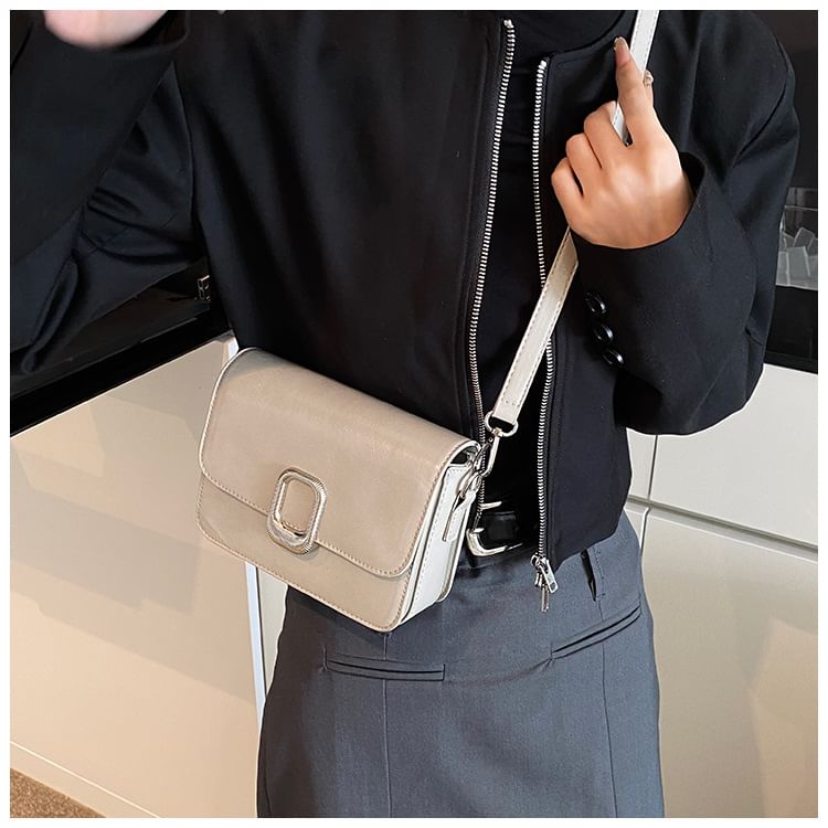 Leather Crossbody Faux Bag Flap