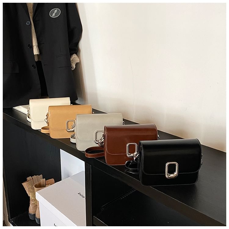 Leather Crossbody Faux Bag Flap