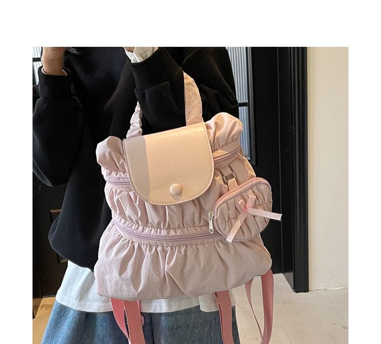 Textile Plain Backpack