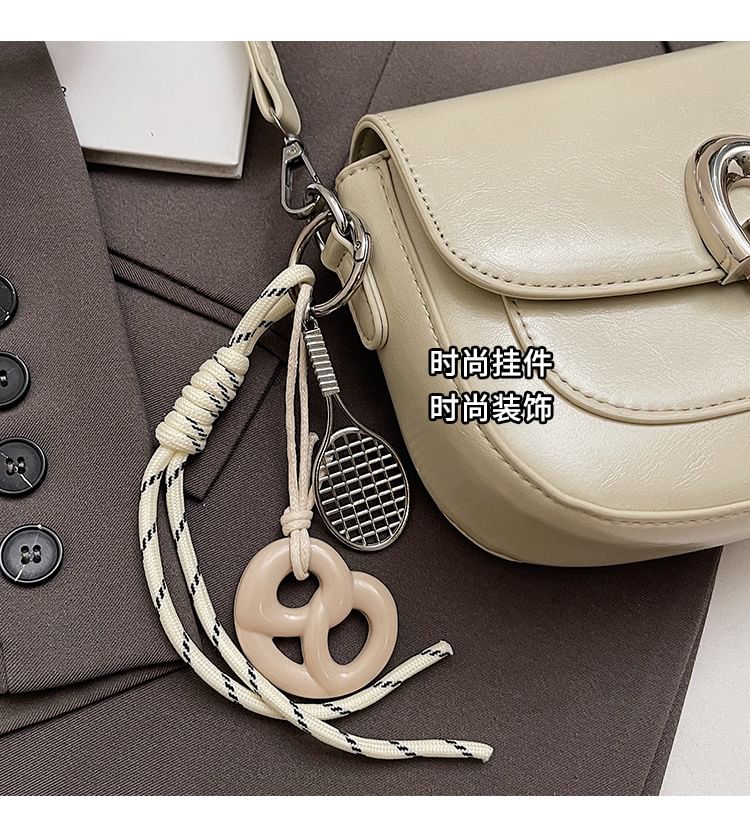 Faux Bag Flap Leather Crossbody