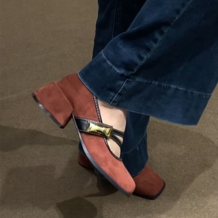 Heel Shoes Jane Chunky Mary