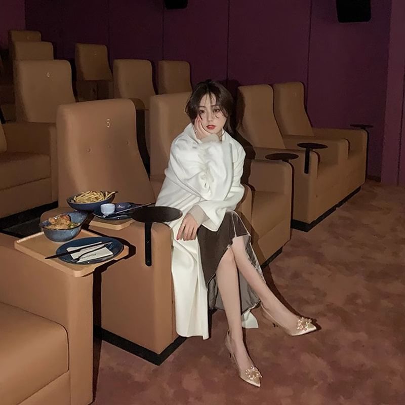 Pointed Heel Pumps Kitten Rhinestone