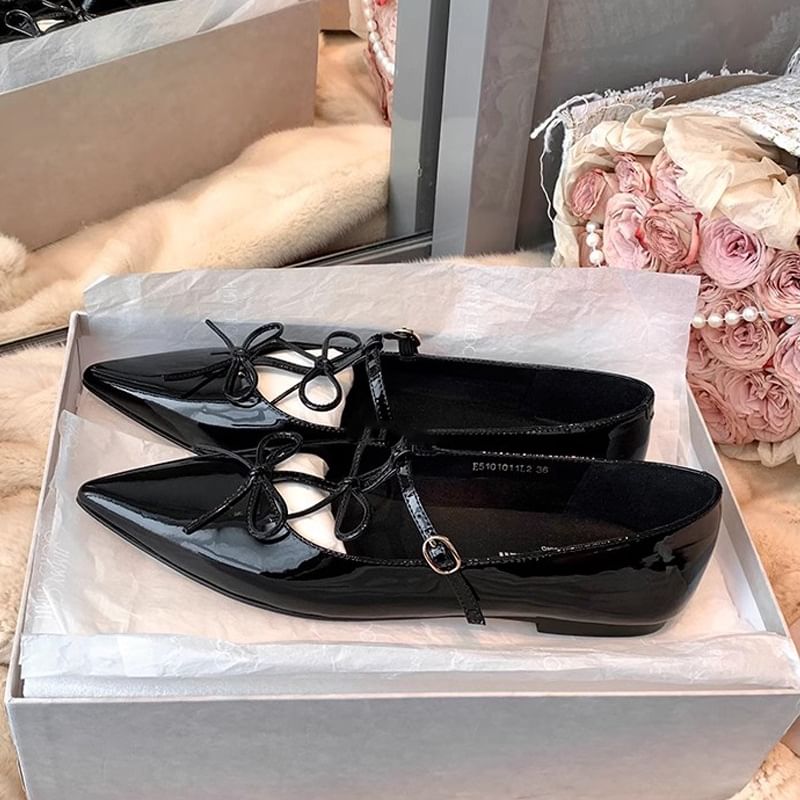 Pointed Jane Flats Bow Mary