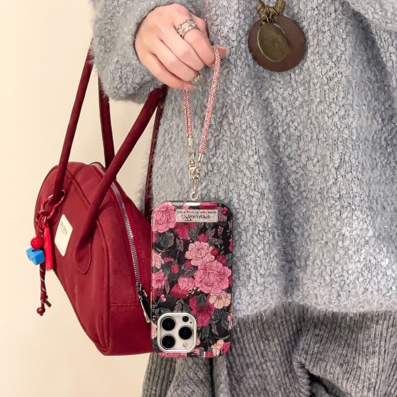Floral Set Strap / Case Phone