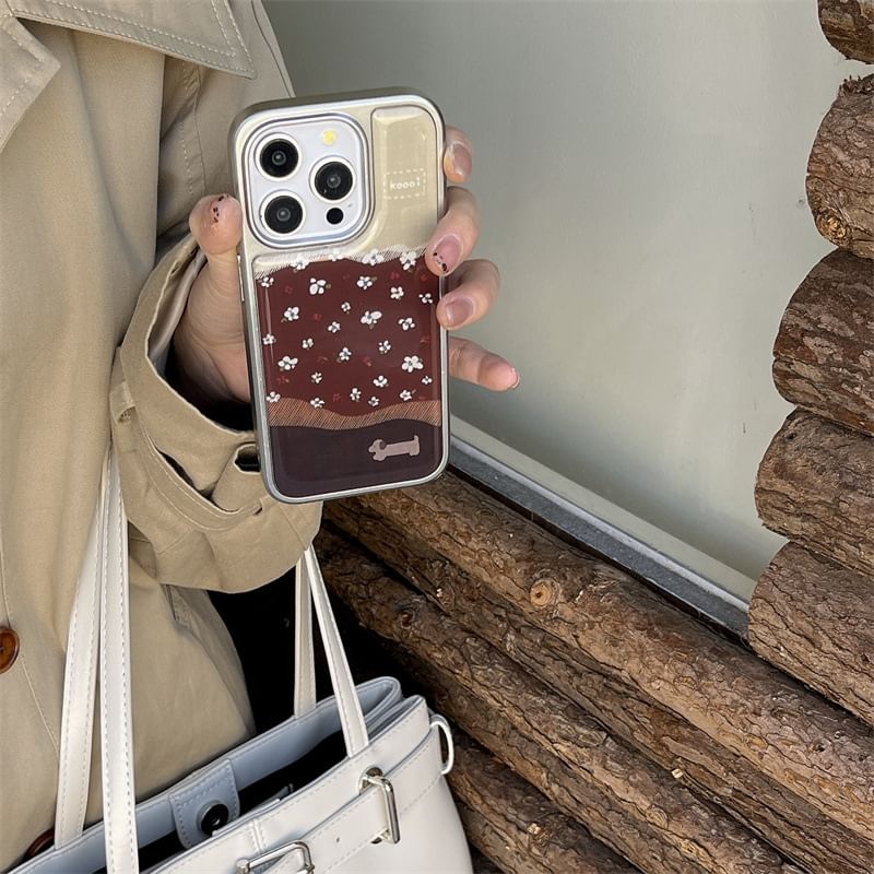 Phone Case Dog Floral
