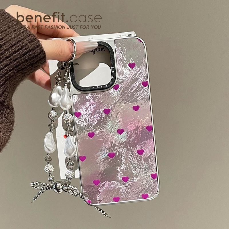 Set / Heart Phone Case Strap