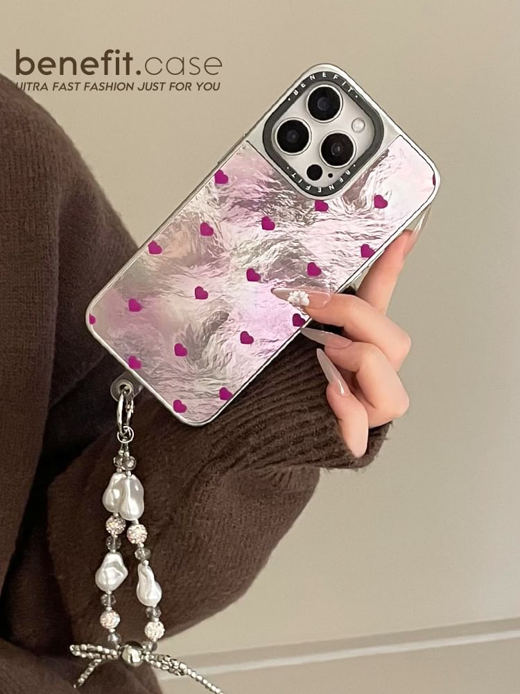 Set / Heart Phone Case Strap