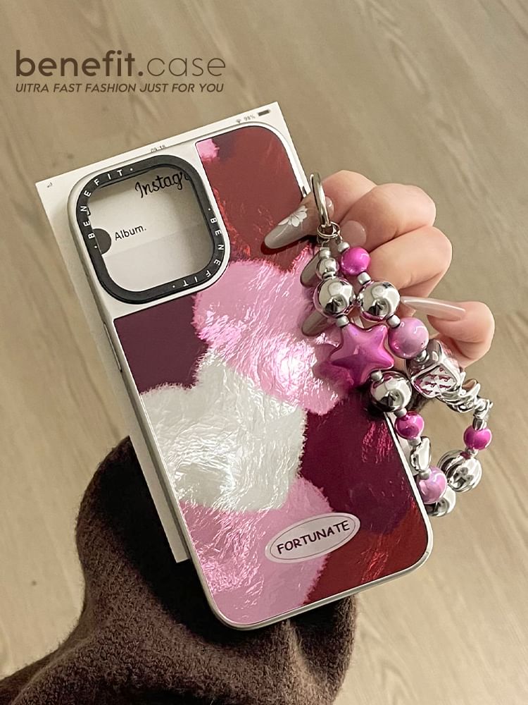 / Strap Set Case Heart Phone