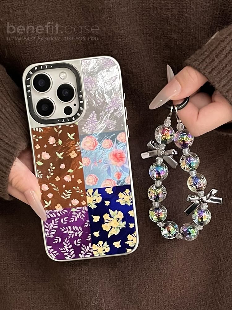 Case Strap Floral Set Phone /