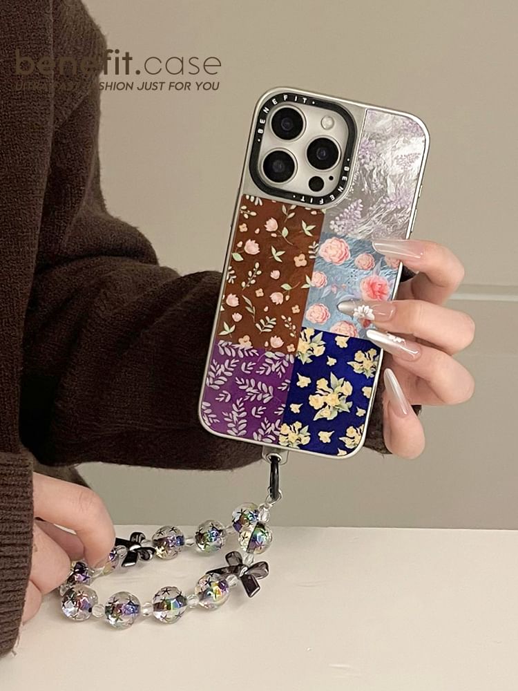 Case Strap Floral Set Phone /