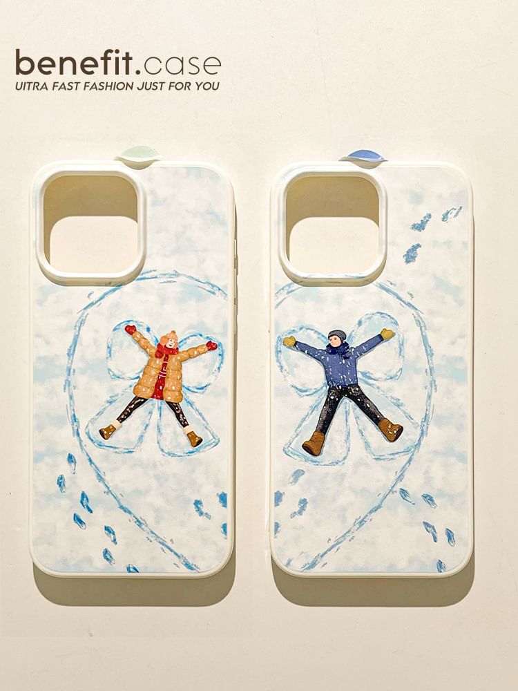 Couple Matching Phone Case Snow