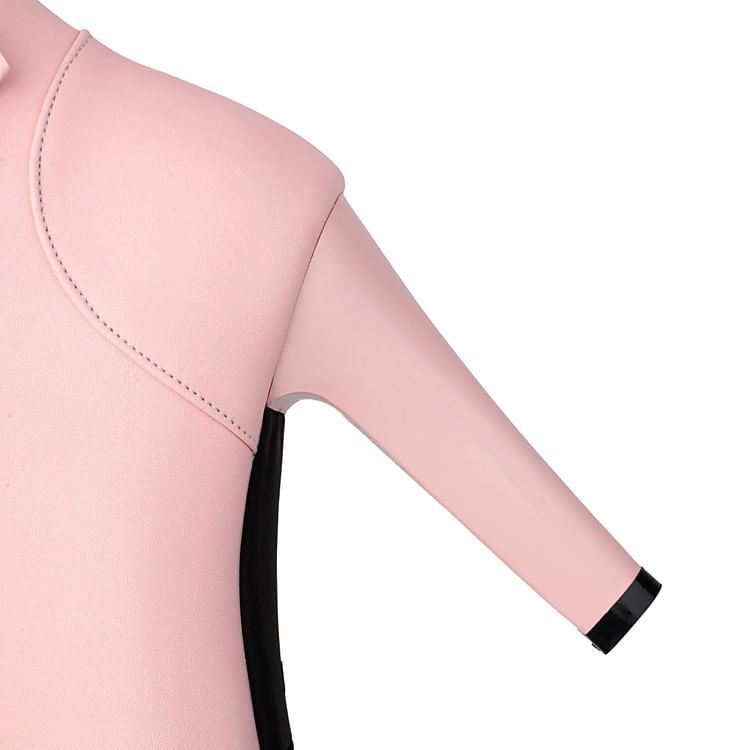 Boots Peep-Toe Plain Heel Short High