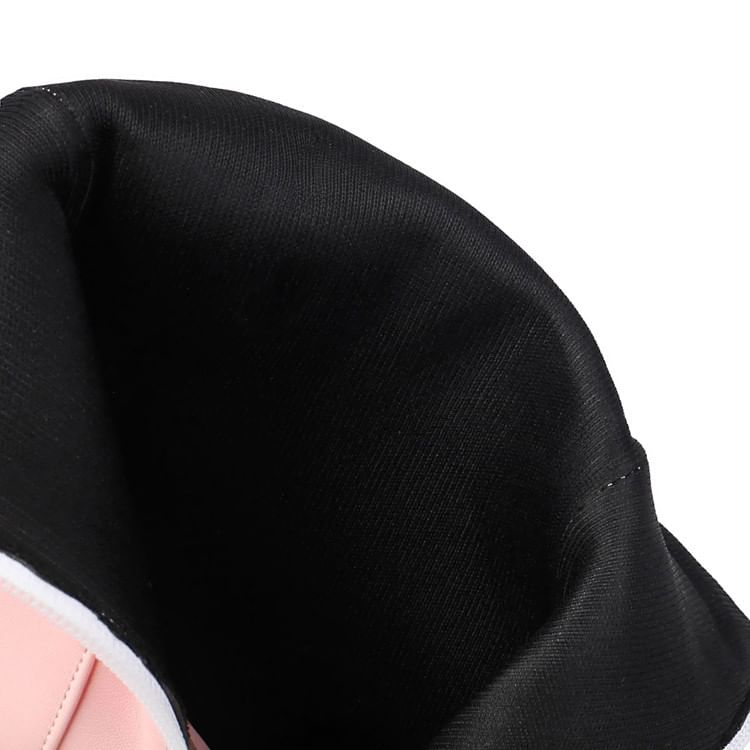 Boots Peep-Toe Plain Heel Short High