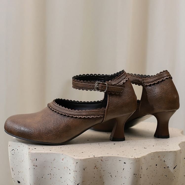 Heel Mary Plain Jane Low Pumps