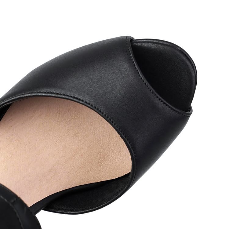 Thong Short High Heel Peep-Toe Boots