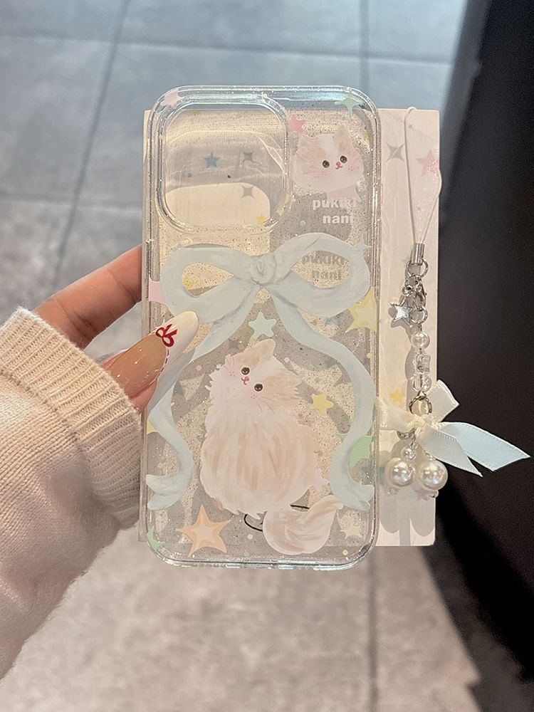 Phone Ribbon Cat Case