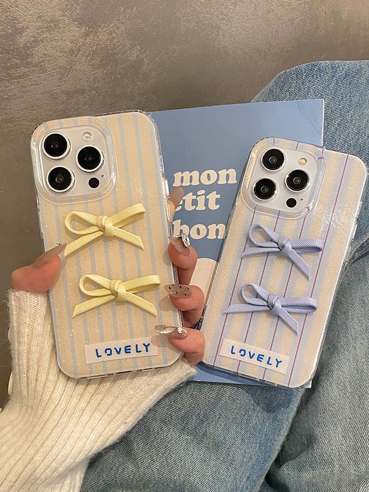 Case Ribbon Phone Striped