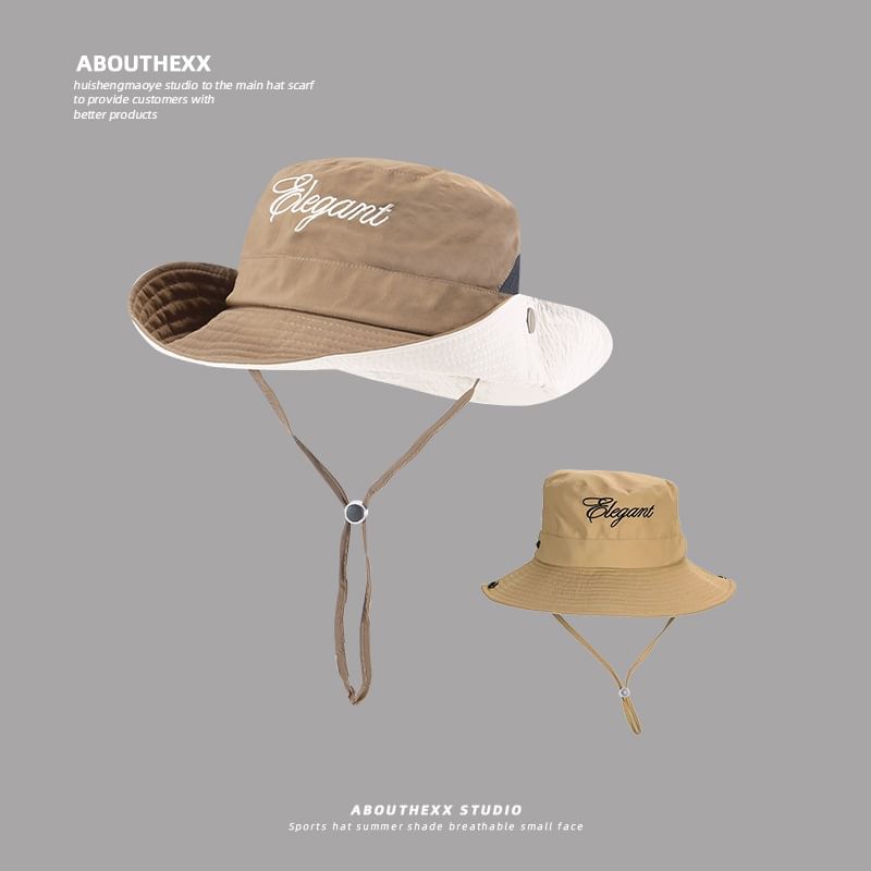 Lettering Hat Boonie Embroidered