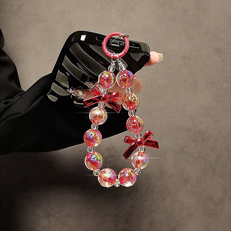 Crystal Strap Bow Phone Faux