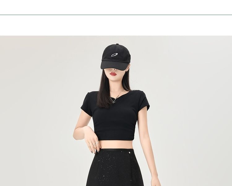 Shimmering Glitter Mini A-Line Skirt with High Rise