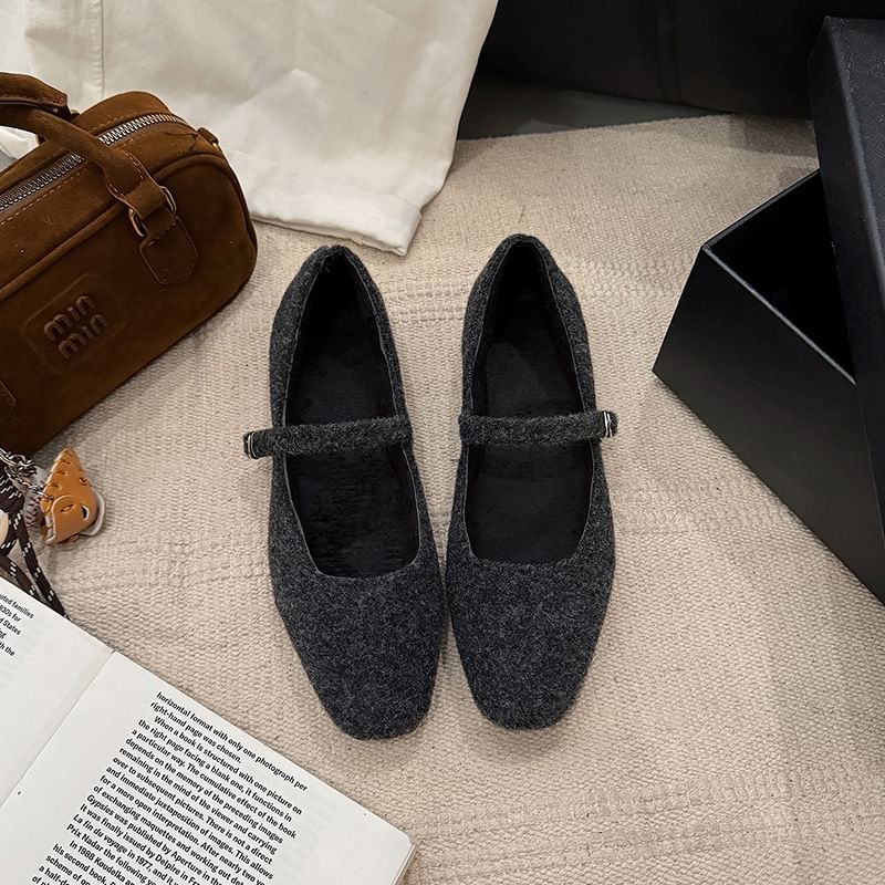 Mary Flats Square Jane Toe