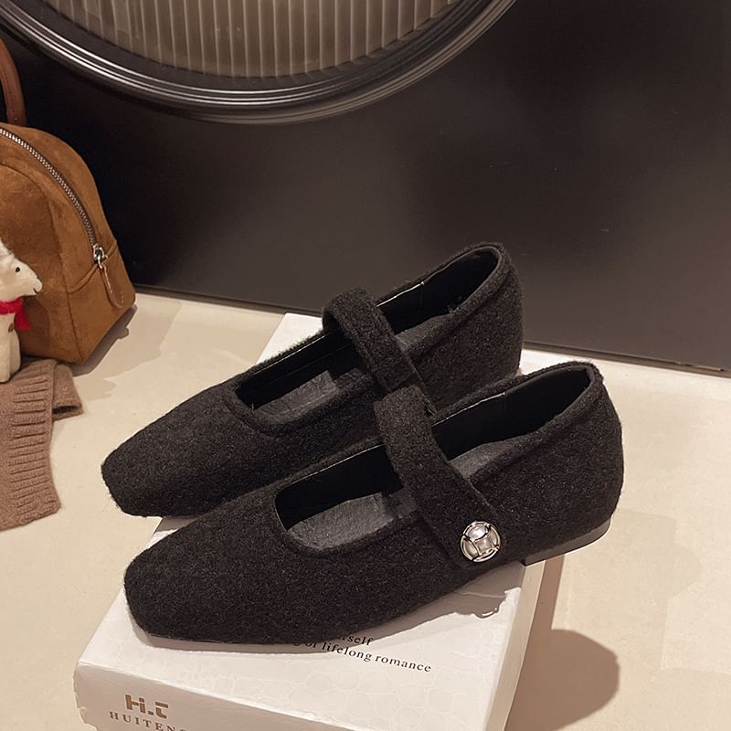 Hidden Wedge Jane Mary Toe Pumps Square