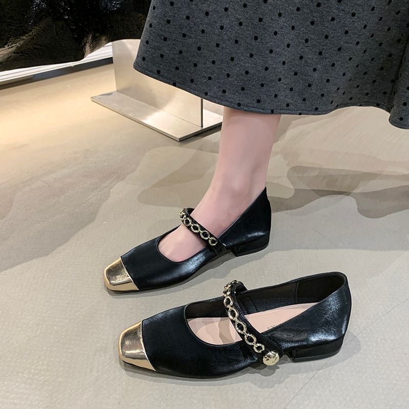 Toe Jane Square Cap Mary Pumps