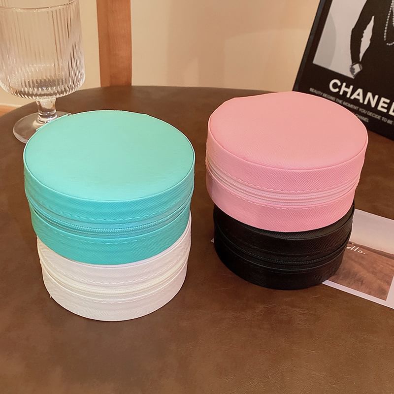 Box Round Storage Plain Jewelry
