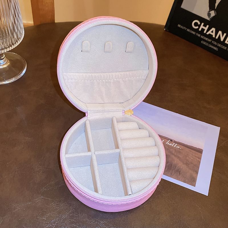 Box Round Storage Plain Jewelry