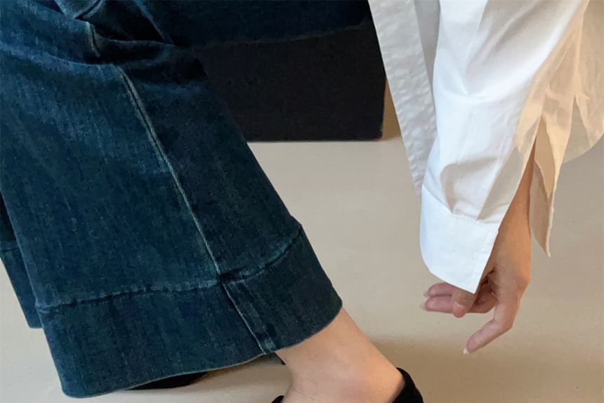 Chunky Buckled Mary Suede Pumps Jane Faux Heel