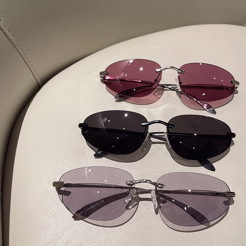 Frameless Retro Sunglasses