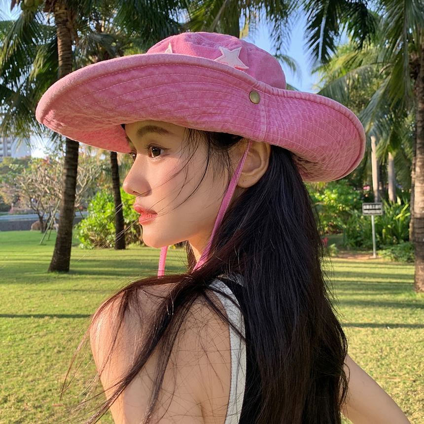 Boonie Washed Star Hat Applique