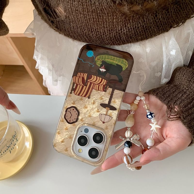 Cat Strap Case Phone with