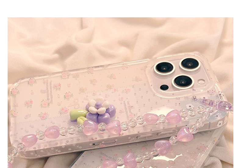 Phone Floral / Strap Set Case