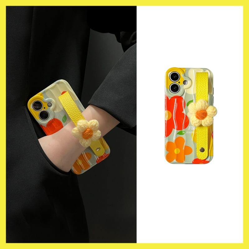 Floral Phone Case Strap with