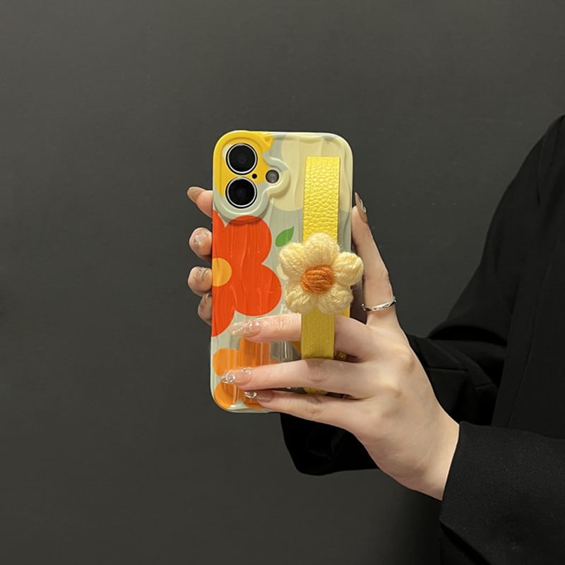 Floral Phone Case Strap with