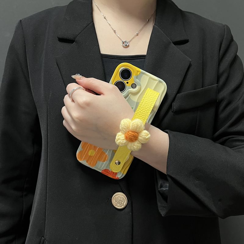 Floral Phone Case Strap with