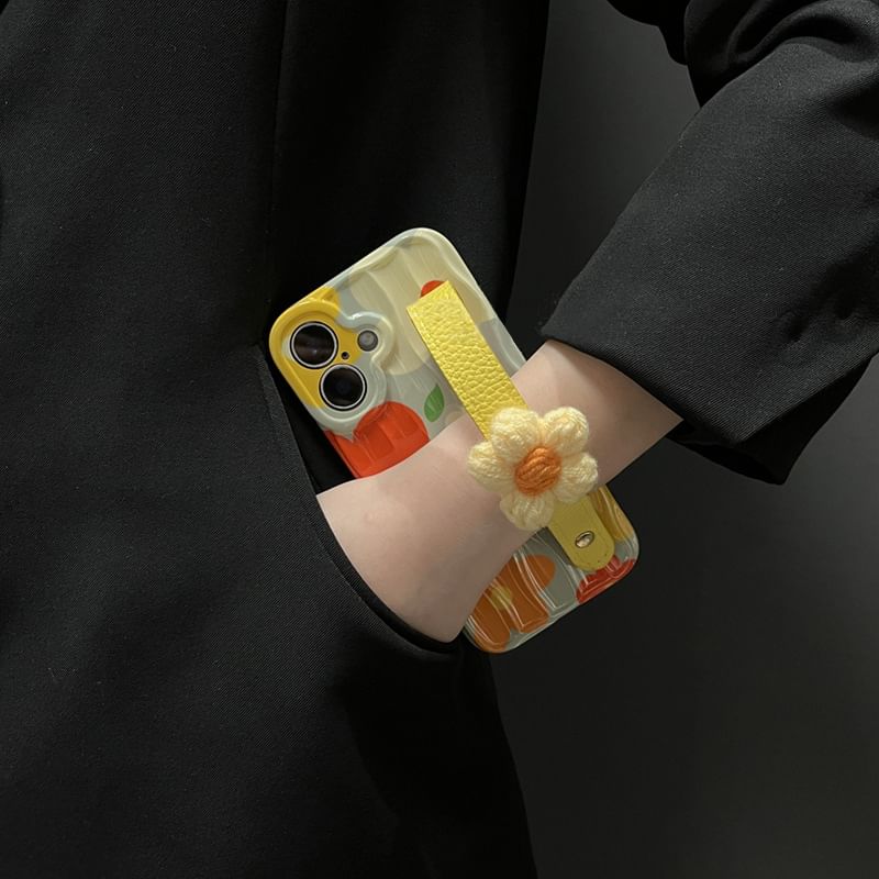 Floral Phone Case Strap with