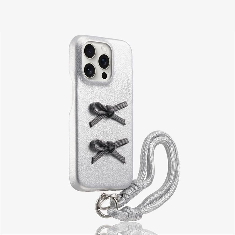 with Strap Ribbon Case Phone