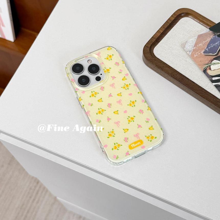 Strap Floral Case with Phone