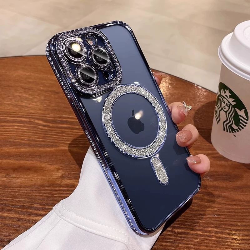 MagSafe) Embellished Case (Compatible Magnetic Phone with