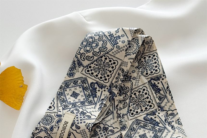 Hair Patterned Scarf Tie